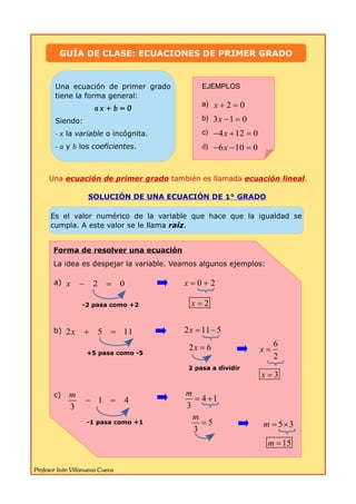 C mo Resolver Ecuaciones De Primer Grado Gu a Sencilla Y Efectiva C mo Resolver Ecuaciones De Primer Grado Gu a Sencilla Y Efectiva